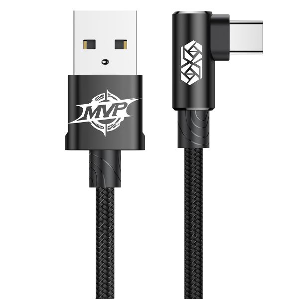 Baseus 1m - 2A MVP USB Type-A 2.0 to Type-C Cable - Black