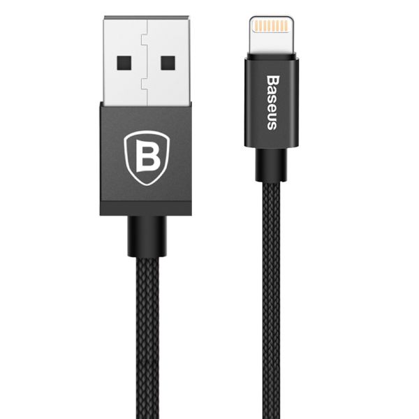 Baseus 1m - 2.4A Antila USB Type-A 2.0 to Lightning Cable - Black