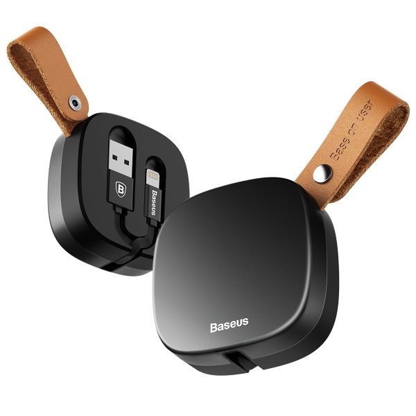 Baseus 0.7m - 2.1A MFI Retractable USB Type-A 2.0 to Lightning Cable