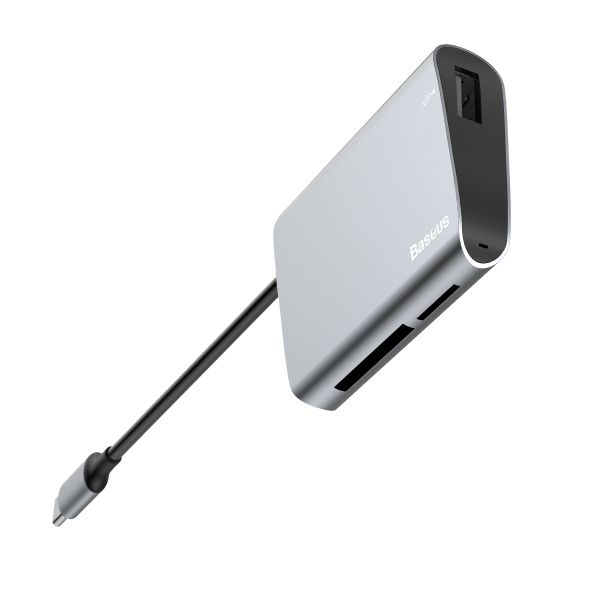 Baseus Enjoyment USB Type-C 2.0 to MicroSD/SD Card/USB Type-A Dongle HUB