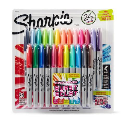 Sharpie - Assorted Colours Promo Pack of 24 Colours