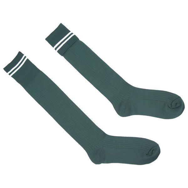 Schoolwear Specialist Long School Socks - Bottle Green/White (Size: S)