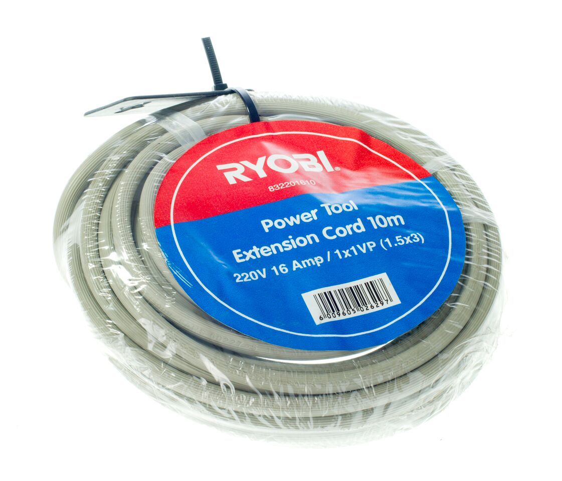 Ryobi 220V Power Tool Extension Cord 10m Shop Today. Get it