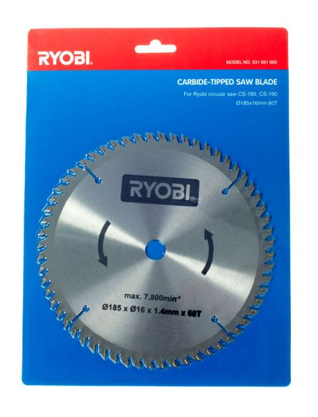 Ryobi - Blade 185 x 16mm Wood