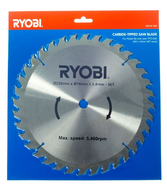 Ryobi - Blade 250 x 16mm Wood