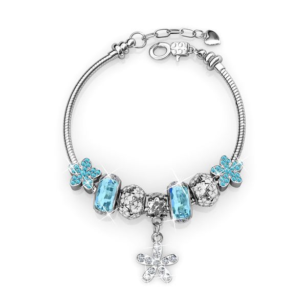 Destiny Harper Blue Bracelet With Swarovski Crys image