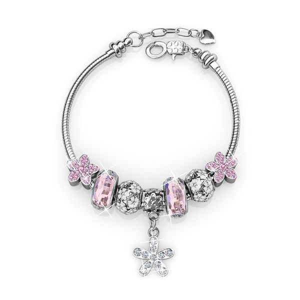 Destiny Harper White Bracelet with Swarovski Crystal