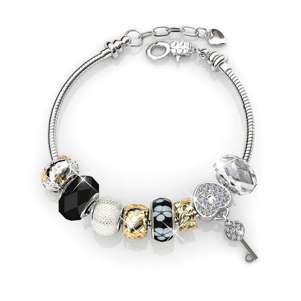Destiny Madison Black Bracelet With Swarovski Cr image