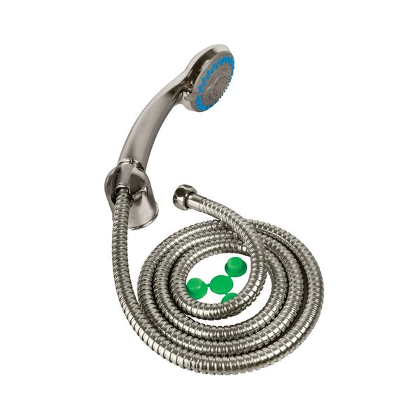 The Bathroom Shop - Shower Head with Stainless Steel Hose