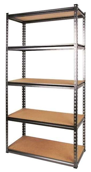 MTS - Steel Shelving / 5 Tier Steel Shelving 86.5 x 35.5 x 183cm