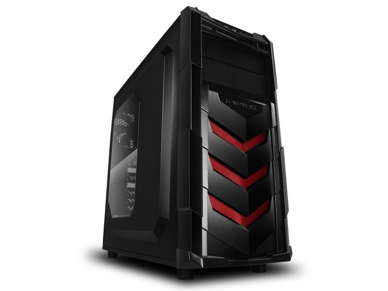 Antec LED Tempered Glass Side ATX Gaming Chassis Black