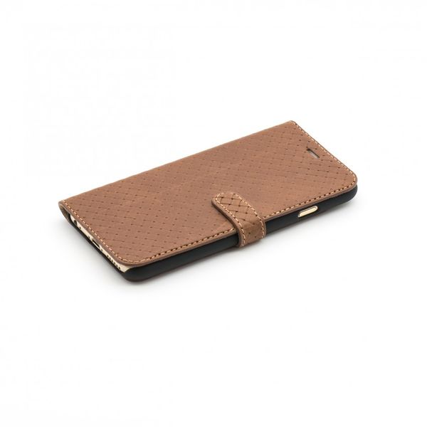 Tellur Genuine Leather Book Case for iPhone 7 - Brown