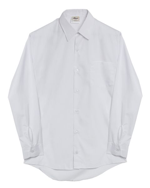 Allwear White Long Sleeve Lounge Shirt