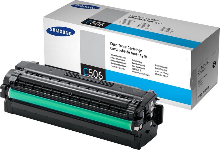 Samsung CLT-C506L Cyan Laser Toner Cartridge
