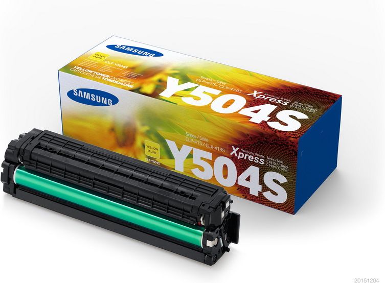 Samsung CLT-Y504S Yellow Laser Toner Cartridge