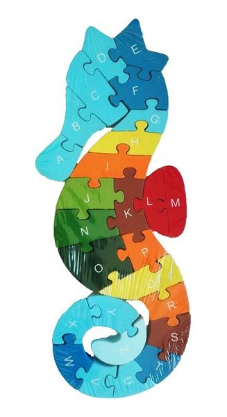 Wooden Puzzle - Seahorse