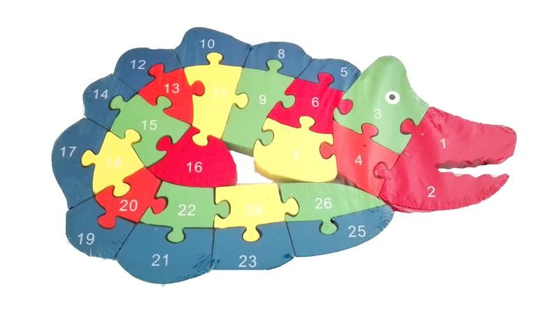 Wooden Puzzle - Crocodile