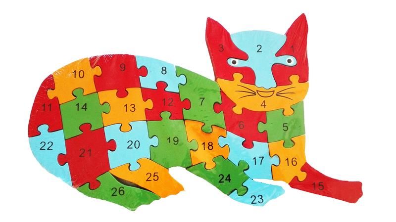 Wooden Puzzle - Cat
