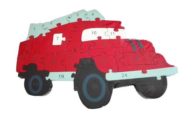 Wooden Puzzle - Ambulance