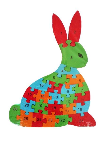Wooden Puzzle - Rabbit