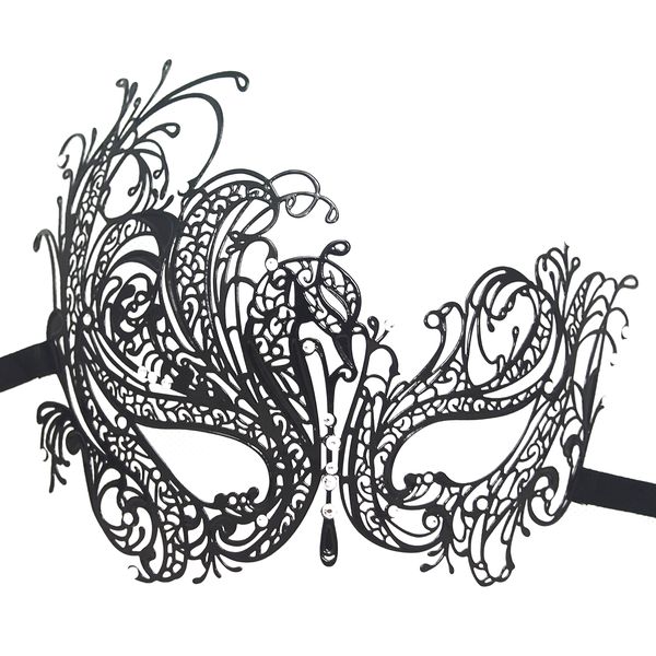 Women's Venetian Metal Masquerade Mask