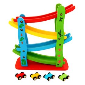 Early Educational Wooden Car Track with Cars | Shop Today. Get it