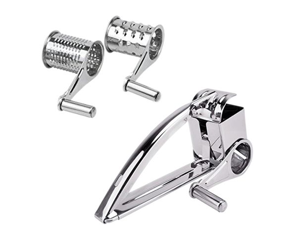 Rotary Vegetable Cheese Grater with 3 Cylinders