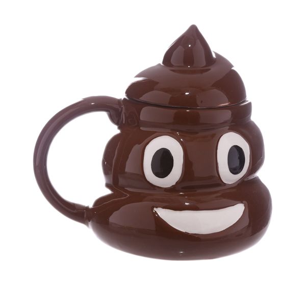 Ceramic Poop Emoji Mug - 18oz