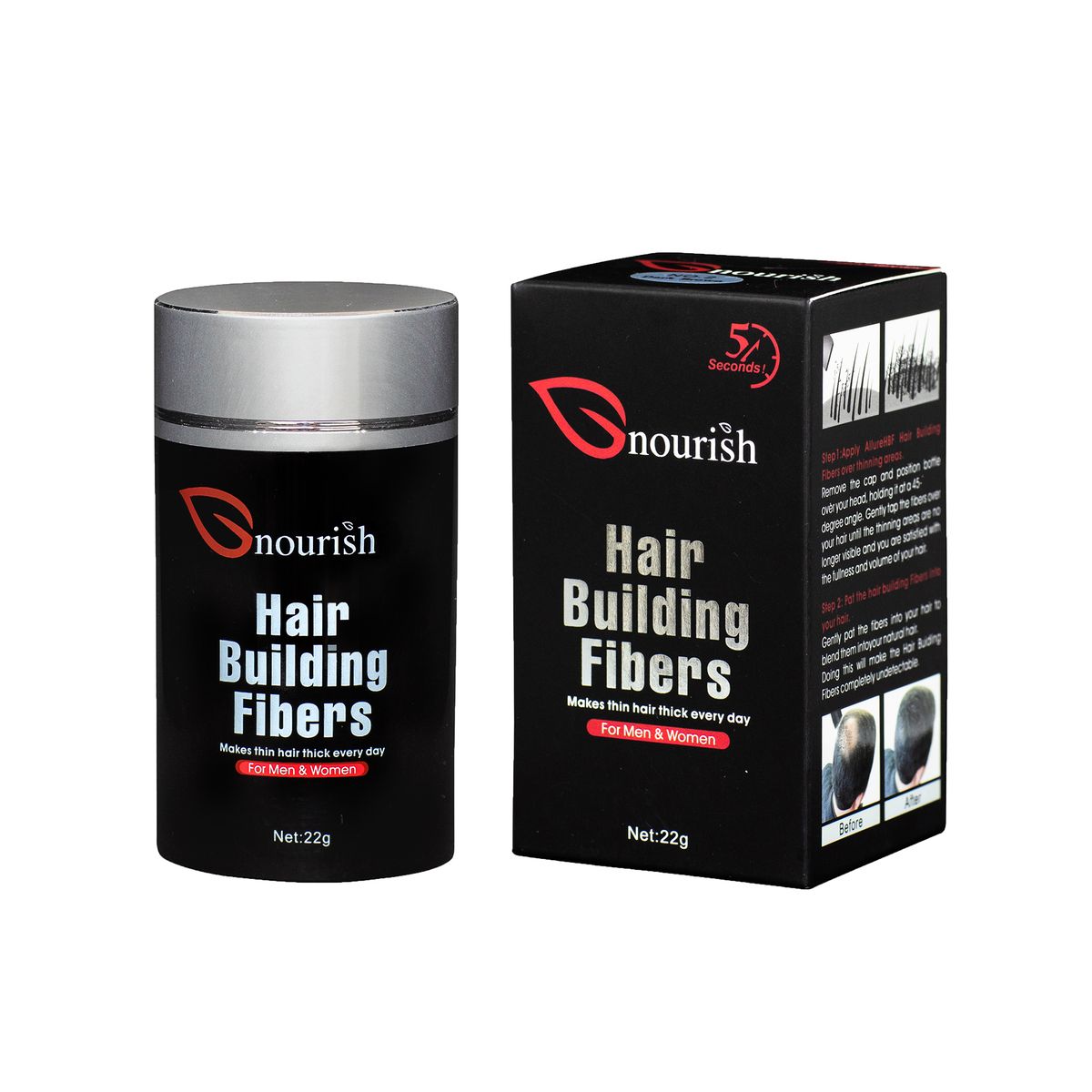 Nourish Hair Hair Building Fibers Black Shop Today. Get it