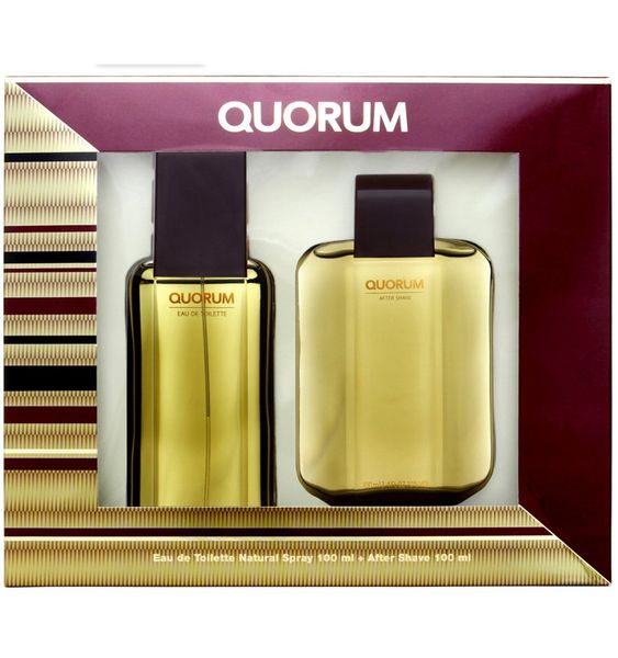 Antonio Puig Quorum EDT 2 Piece Gift Set for Him (Parallel Import)