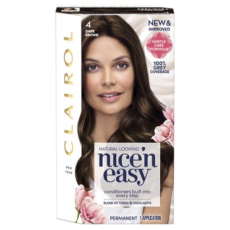 Clairol Nice N Easy Hair Dye Dark Brown 4