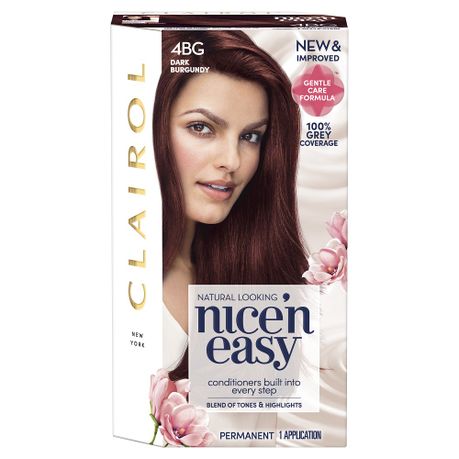 Clairol Nice N Easy Hair Dye Dark Burgundy 4bg