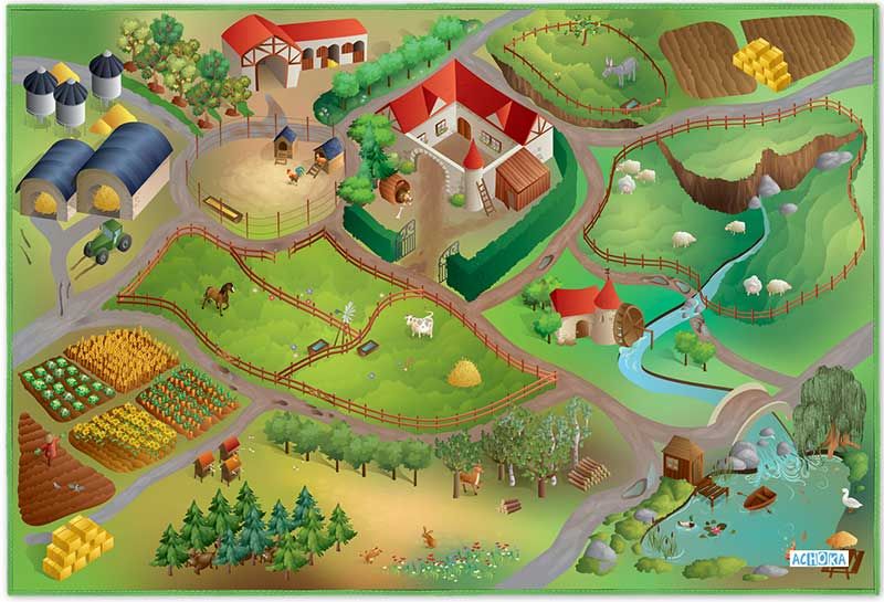 Kids Original Farm Playmat - 75cm x 112cm