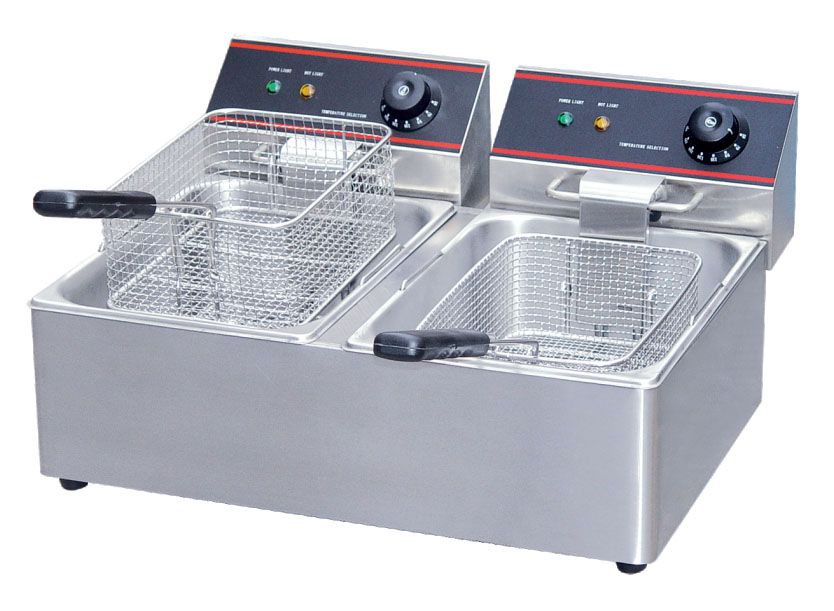 FISH FRYER ANVIL - DOUBLE PAN - GAS