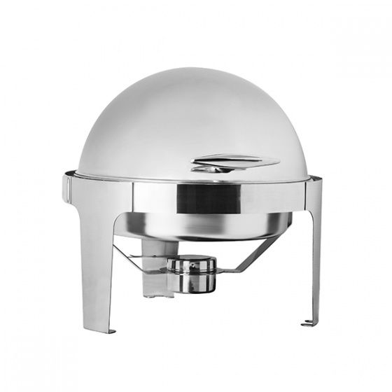 Mirror Finish Round Stainless Steel Chafing Dish