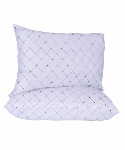 Silk Mat Pillows Set - White (2 Piece)