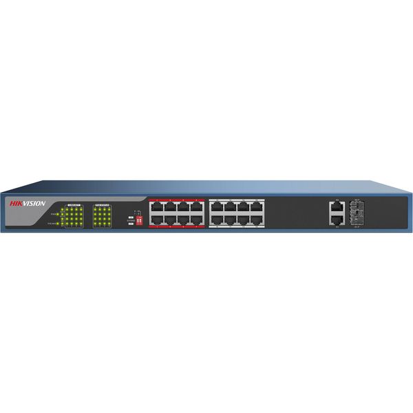 Hikvision 16-Port 100Mbps Web Managed PoE Switch
