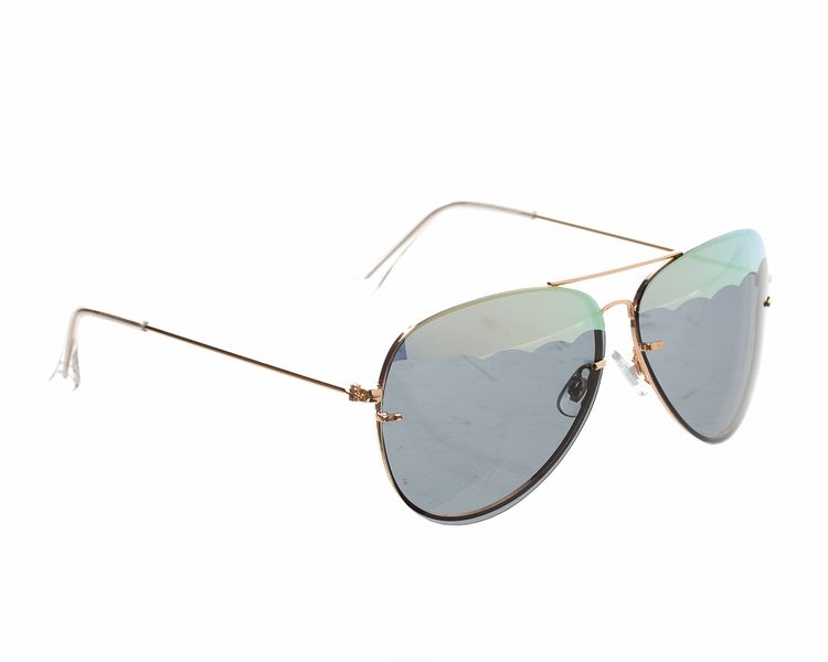 Skye London Stripe Lens Arnie Aviator - Gold