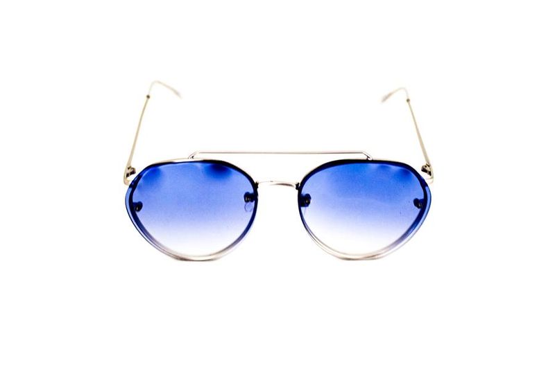 Skye London Small Rimless Aviator - Blue