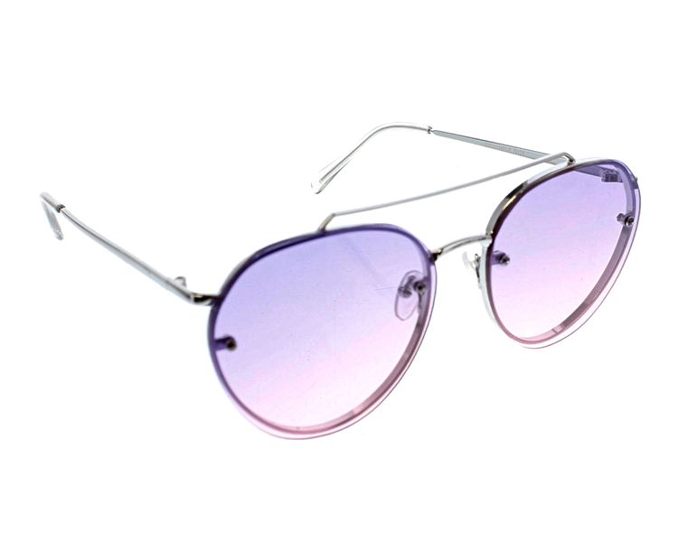 Skye London Small Rimless Aviator - Purple