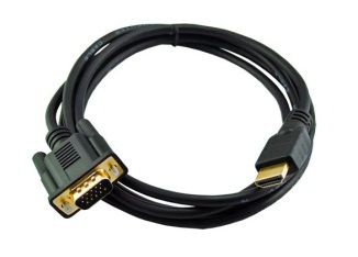 1.5m 15-Pin Gold HDMI Male to VGA Male Converter Cable