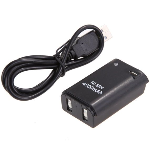 2in1 Battery Pack for Xbox 360 Controller - Black