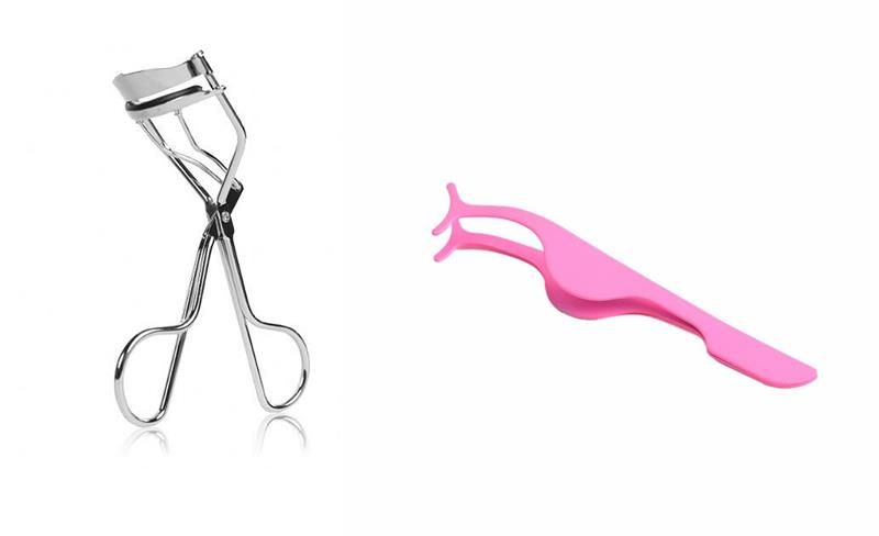 Eyelash Curler &amp; Extension Applicator - Silver