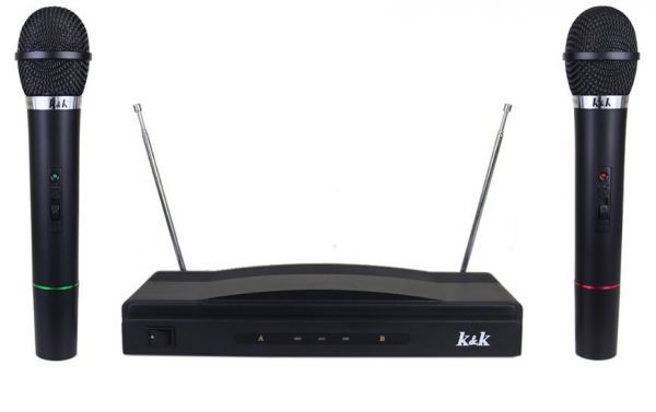 Dual Wireless Microphone &amp; Receiver