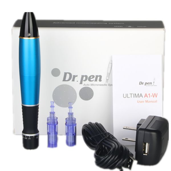 Dr Pen Ultima A1-W (Blue) Cordless with 2 x Needle Cartridges