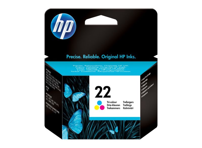 HP 22 TRI-COLOUR INK CARTRIDGE
