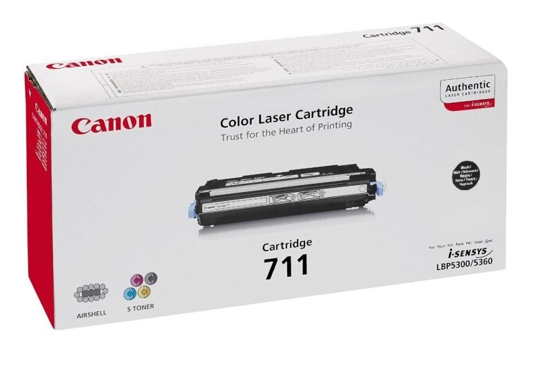 Canon 711 Black Laser Toner Cartridge