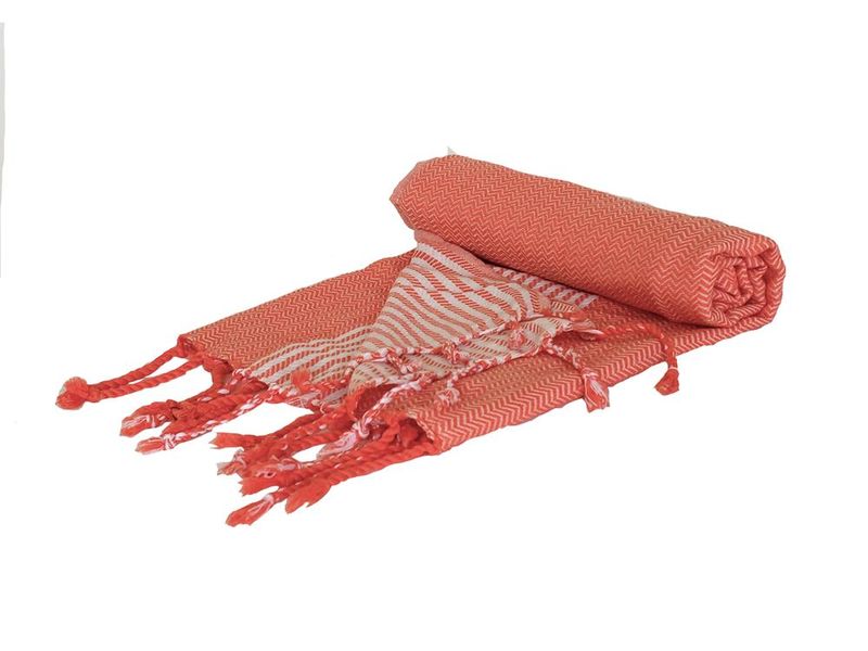 Off To Blue Woven Turkish Beach Towel - Bedevi
