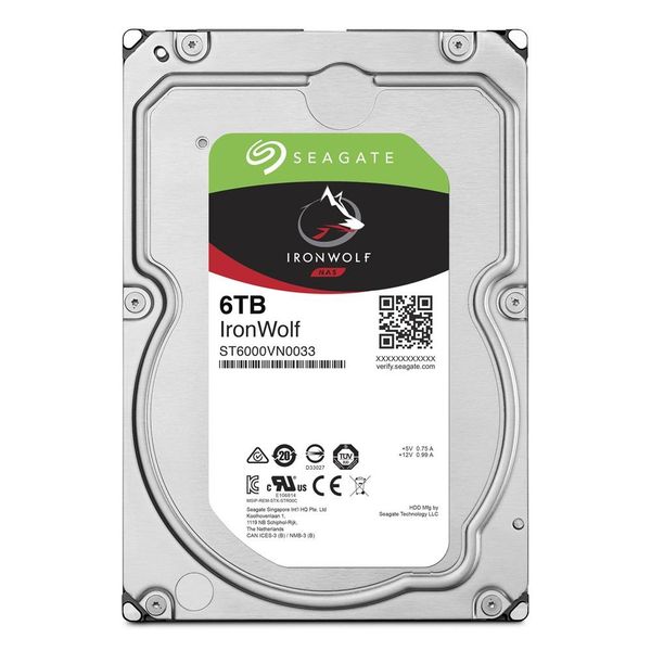 Seagate Ironwolf NAS 6TB 3.5'' Hard Drive