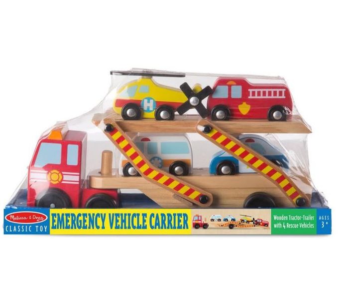 Melissa &amp; Doug Emergency Vehicle Carrier image